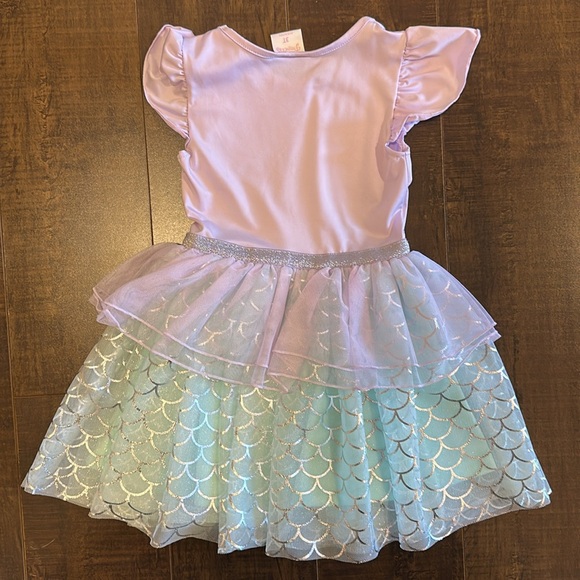 Mermaid Princess Kids Costume - Purple and Green - Picture 3 of 3